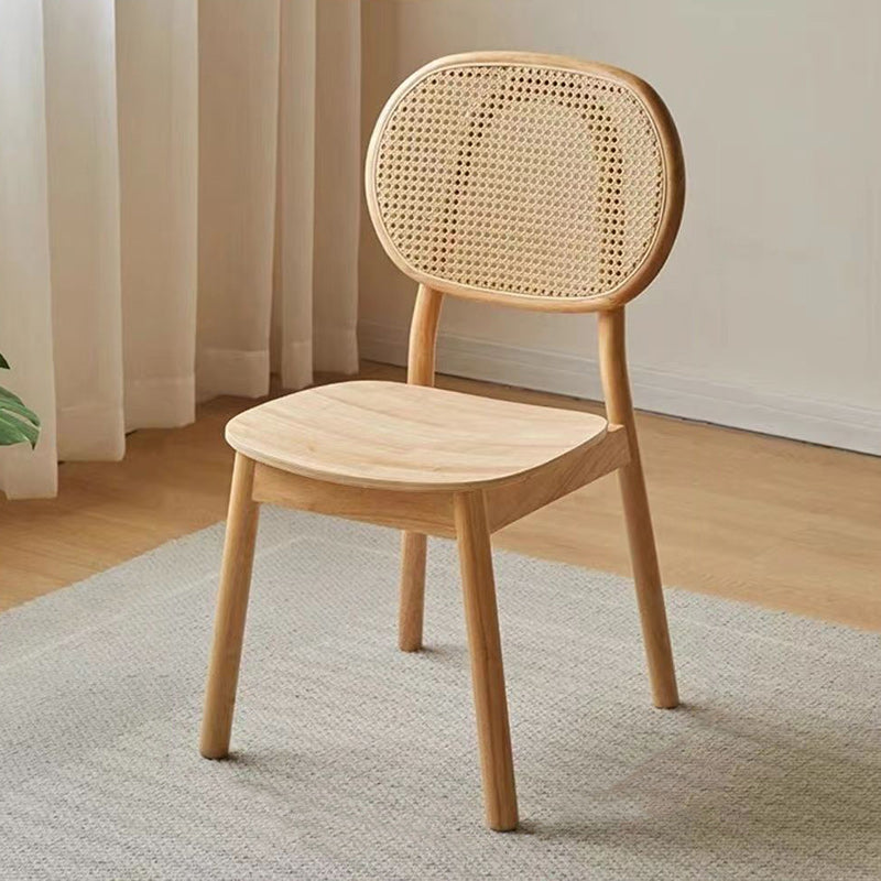 Silla de comedor ovalada curva de madera maciza china tradicional con respaldo para comedor 