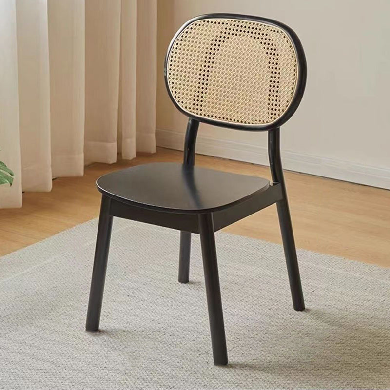 Silla de comedor ovalada curva de madera maciza china tradicional con respaldo para comedor 