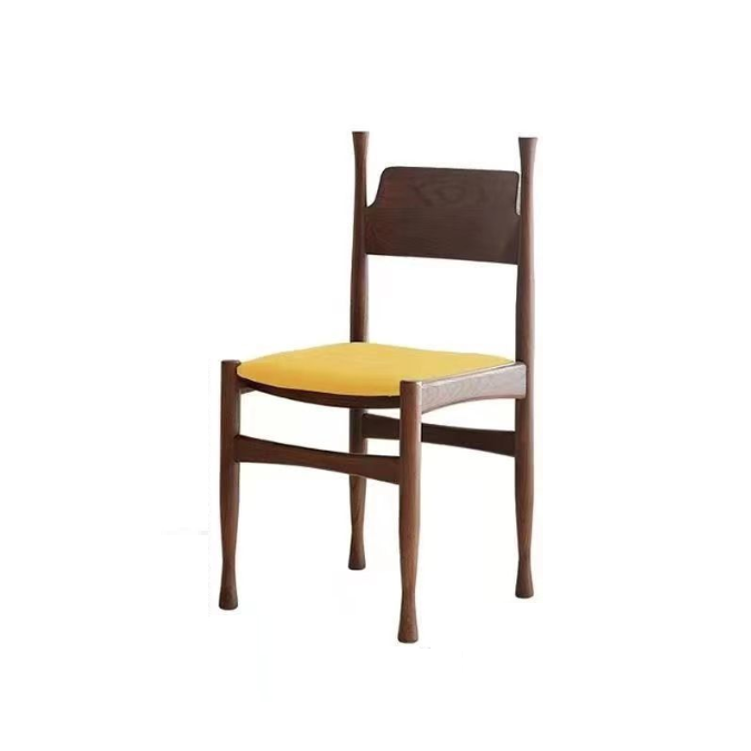 Silla de comedor cuadrada cilíndrica de madera maciza con tapizado Sherpa de estilo chino tradicional y respaldo para comedor 