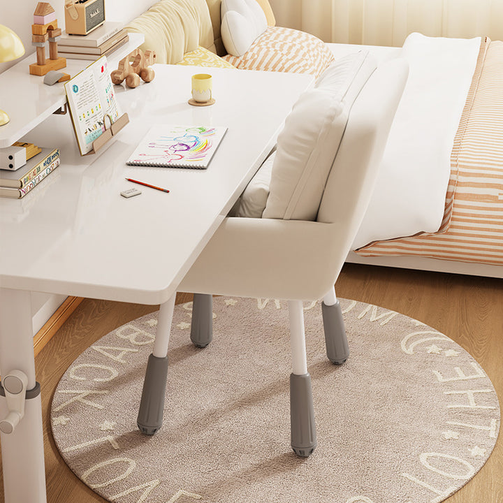 Silla de tocador rectangular cuadrada de metal minimalista moderna de terciopelo con respaldo y reposabrazos para dormitorio 
