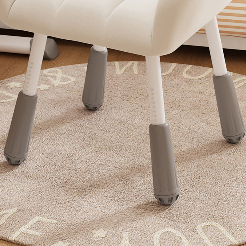 Silla de tocador rectangular cuadrada de metal minimalista moderna de terciopelo con respaldo y reposabrazos para dormitorio 