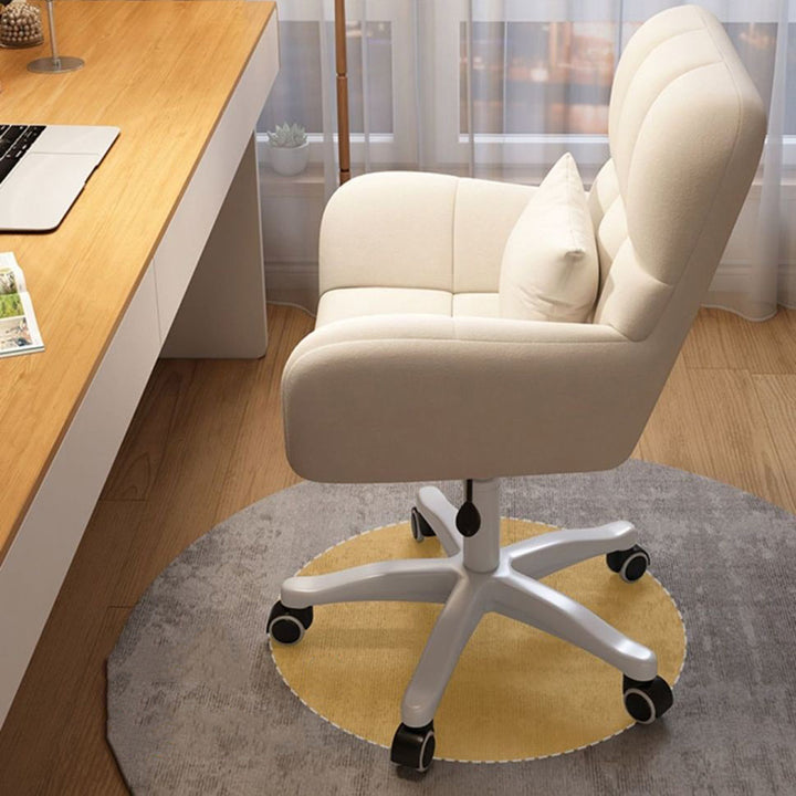 كرسي مكتب بتصميم حديث بسيط من الفولاذ الكربوني والمخمل مع مسند ظهر وذراعين للمكتب المنزلي 