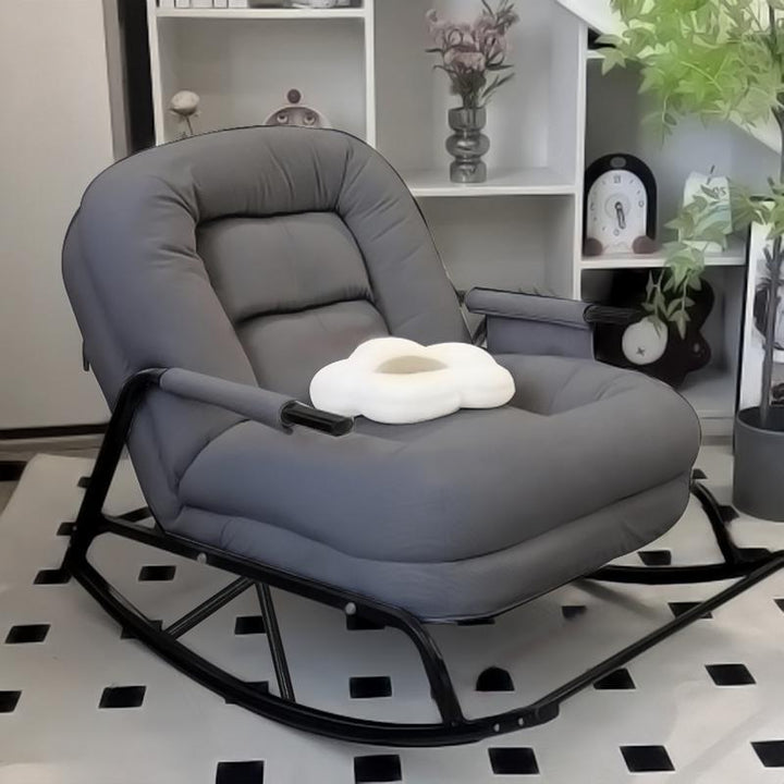 Chaise d'appoint pliante moderne minimaliste en métal à velours côtelé avec dossier et accoudoirs pour salon 