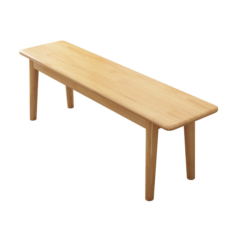 Banc repose-pieds rectangulaire en bois massif minimaliste moderne pour salon 