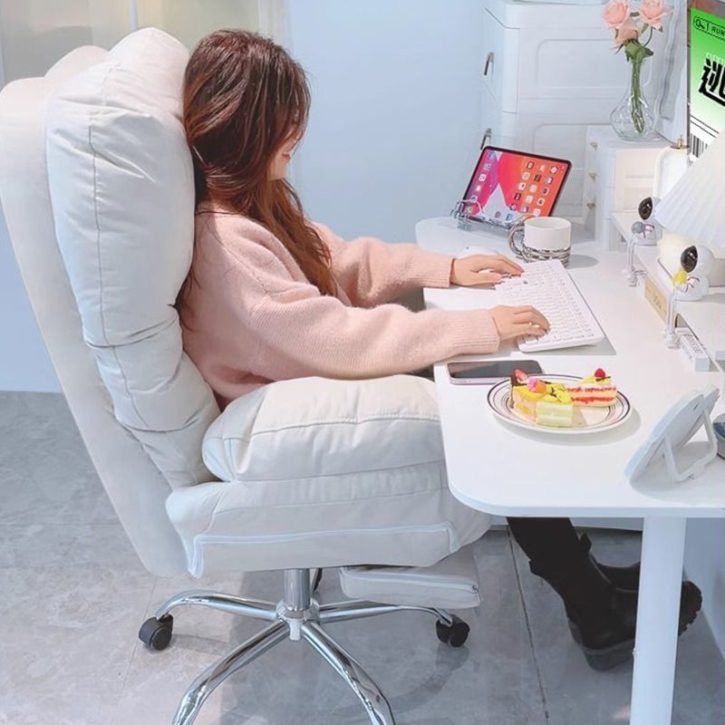 Modern Minimalist Tech Fabric Metal Curved Grid Desk Chair With Backrest & Armrests For Home Office