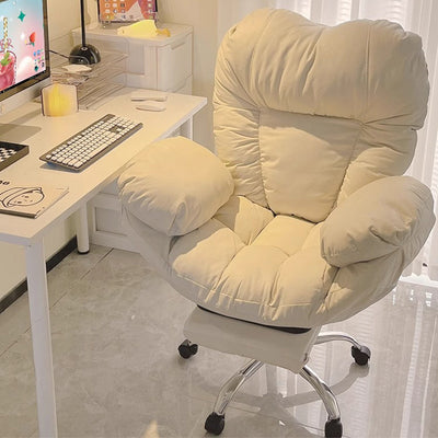Modern Minimalist Tech Fabric Metal Curved Grid Desk Chair With Backrest & Armrests For Home Office