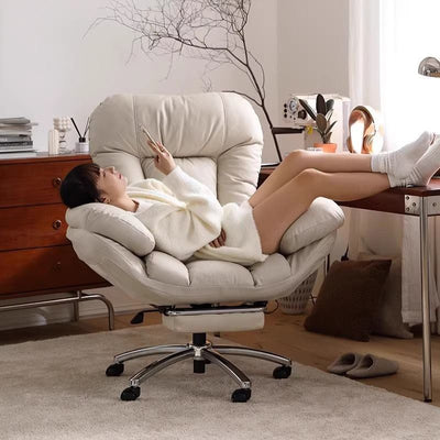 Modern Minimalist Tech Fabric Metal Curved Grid Desk Chair With Backrest & Armrests For Home Office