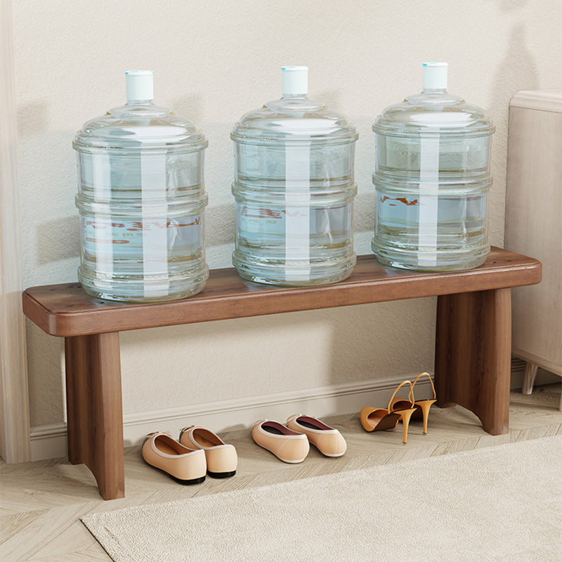 Traditional Vintage Solid Wood Rectangular Long Shoe Bench For Living Room
