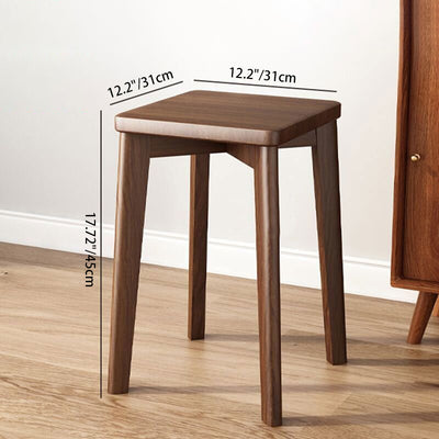 Traditional Chinese Solid Wood Square Chair For Living Room