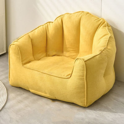 Contemporary Scandinavian Snow Velvet EPS Curved Semi-Circular Accent Chair Backrest And Armrests For Living Room