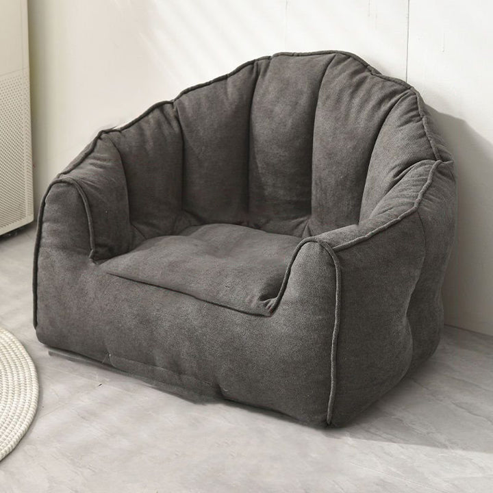 Chaise d'appoint contemporaine scandinave en velours neige EPS, incurvée, semi-circulaire, avec dossier et accoudoirs pour salon 