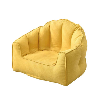 Contemporary Scandinavian Snow Velvet EPS Curved Semi-Circular Accent Chair Backrest And Armrests For Living Room