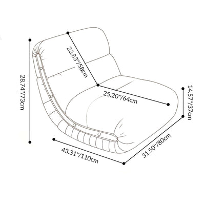 Traditional French Cat Scratch Resistant Leather Solid Wood Curved Square Accent Chair With Backrest For Living Room