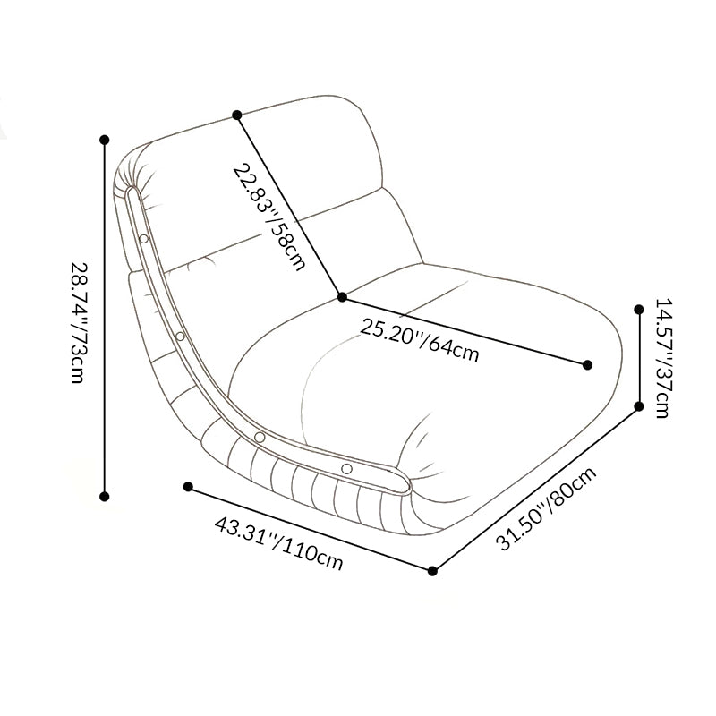 Traditional French Cat Scratch Resistant Leather Solid Wood Curved Square Accent Chair With Backrest For Living Room