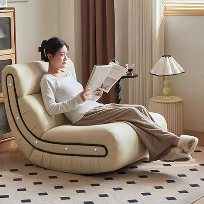 Traditional French Cat Scratch Resistant Leather Solid Wood Curved Square Accent Chair With Backrest For Living Room