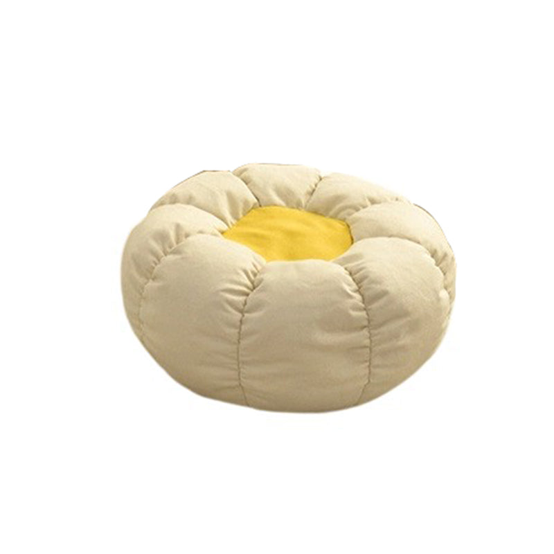 Contemporary Creative Chenille Velvet EPS Semi-Round Cloud Accent Chair With Backrest For Living Room
