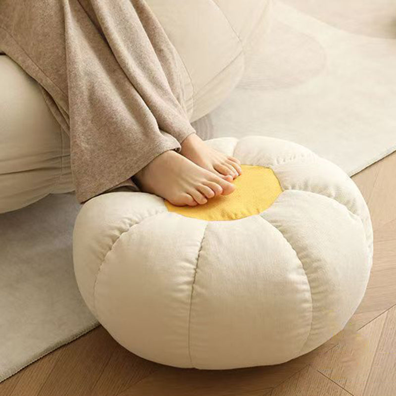Contemporary Creative Chenille Velvet EPS Semi-Round Cloud Accent Chair With Backrest For Living Room