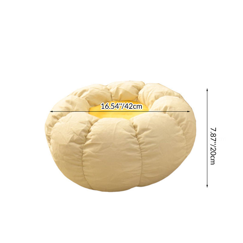 Contemporary Creative Chenille Velvet EPS Semi-Round Cloud Accent Chair With Backrest For Living Room