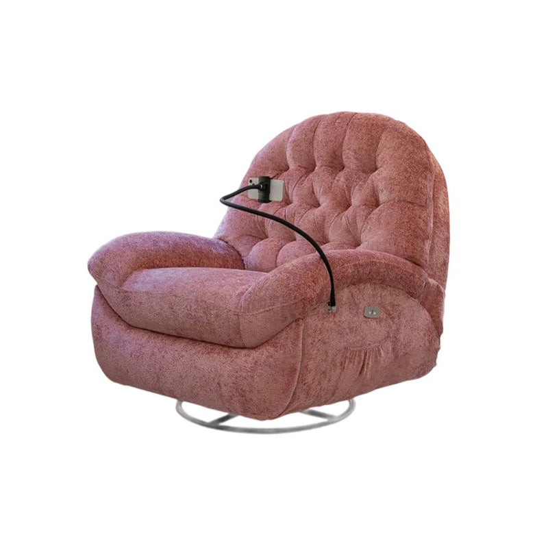 Contemporary Scandinavian Cat Scratch Leather Chenille Velvet Metal Semi-Circle Grid Accent Chair With Backrest For Living Room