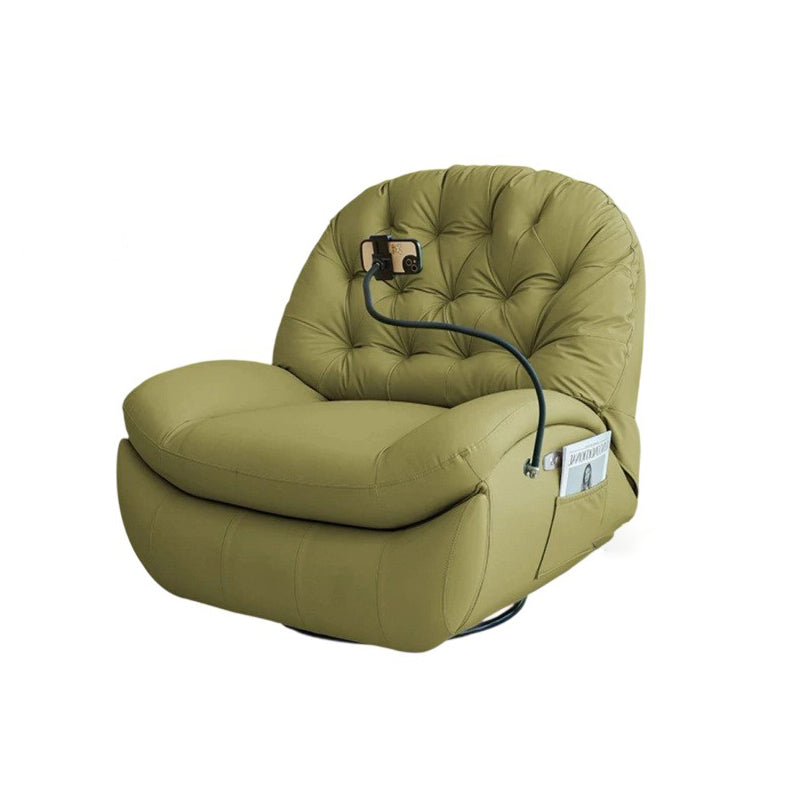 Contemporary Scandinavian Cat Scratch Leather Chenille Velvet Metal Semi-Circle Grid Accent Chair With Backrest For Living Room