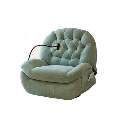 Contemporary Scandinavian Cat Scratch Leather Chenille Velvet Metal Semi-Circle Grid Accent Chair With Backrest For Living Room