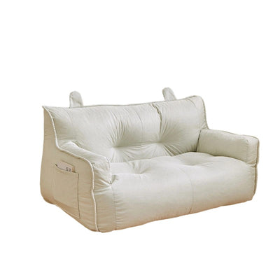 Contemporary Scandinavian Cotton Linen EPS Bunny Shaped Rectangular Sofa With Backrest Armrests For Living Room