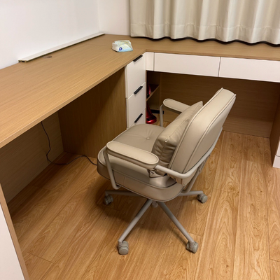 Contemporary Scandinavian Microfiber Leather Metal Square Adjustable Swivel Desk Chair With Backrest Armrests For Home Office