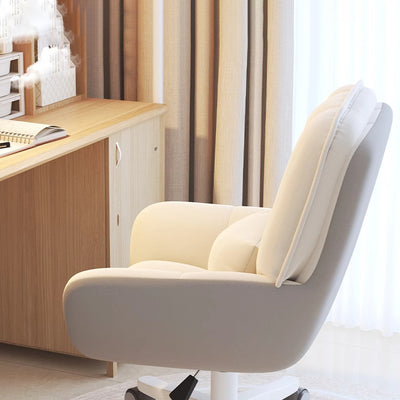 Modern Minimalist Penguin Velvet Carbon Steel Square Movable Desk Chair With Backrest For Home Office