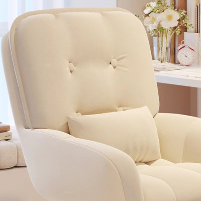 Modern Minimalist Penguin Velvet Carbon Steel Square Movable Desk Chair With Backrest For Home Office