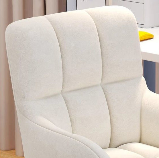 Contemporary Scandinavian Velvet PU Leather Steel Trapezoidal Square Desk Chair With Backrest For Home Office