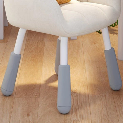 Contemporary Scandinavian Velvet PU Leather Steel Trapezoidal Square Desk Chair With Backrest For Home Office