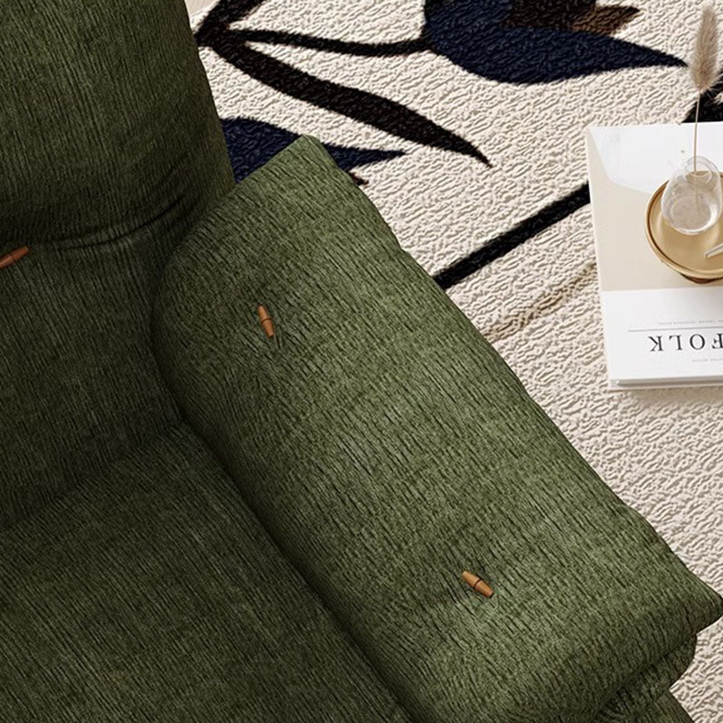 Contemporary Scandinavian Sherpa Solid Wood Curved Rectangle Accent Chair With Armrests Backrest For Living Room