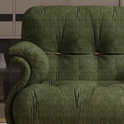 Contemporary Scandinavian Sherpa Solid Wood Curved Rectangle Accent Chair With Armrests Backrest For Living Room