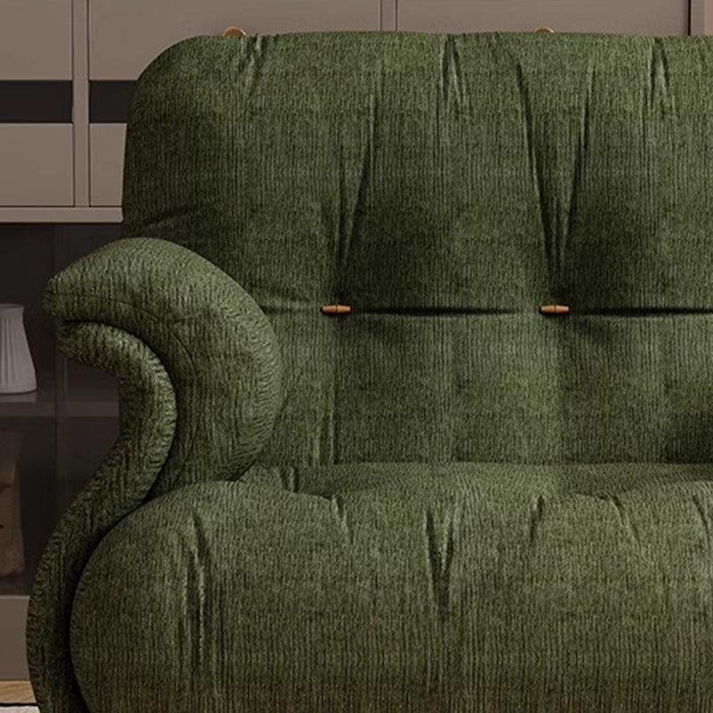 Contemporary Scandinavian Sherpa Solid Wood Curved Rectangle Accent Chair With Armrests Backrest For Living Room