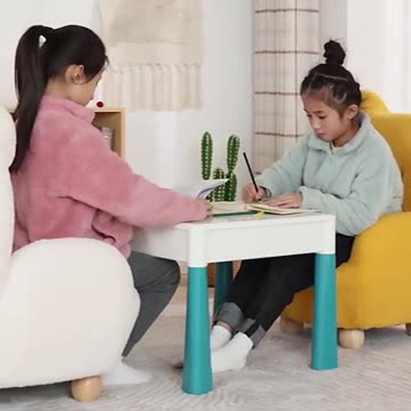 Modern Art Deco Lambswool Solid Wood Bear-Shaped Accent Chair With Armrests & Backrest For Living Room