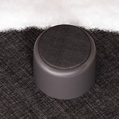 Modern Minimalist Lambswool Solid Wood Curved Round Low Stool With Backrest For Living Room