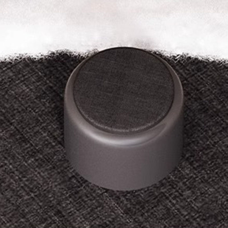 Modern Minimalist Lambswool Solid Wood Curved Round Low Stool With Backrest For Living Room