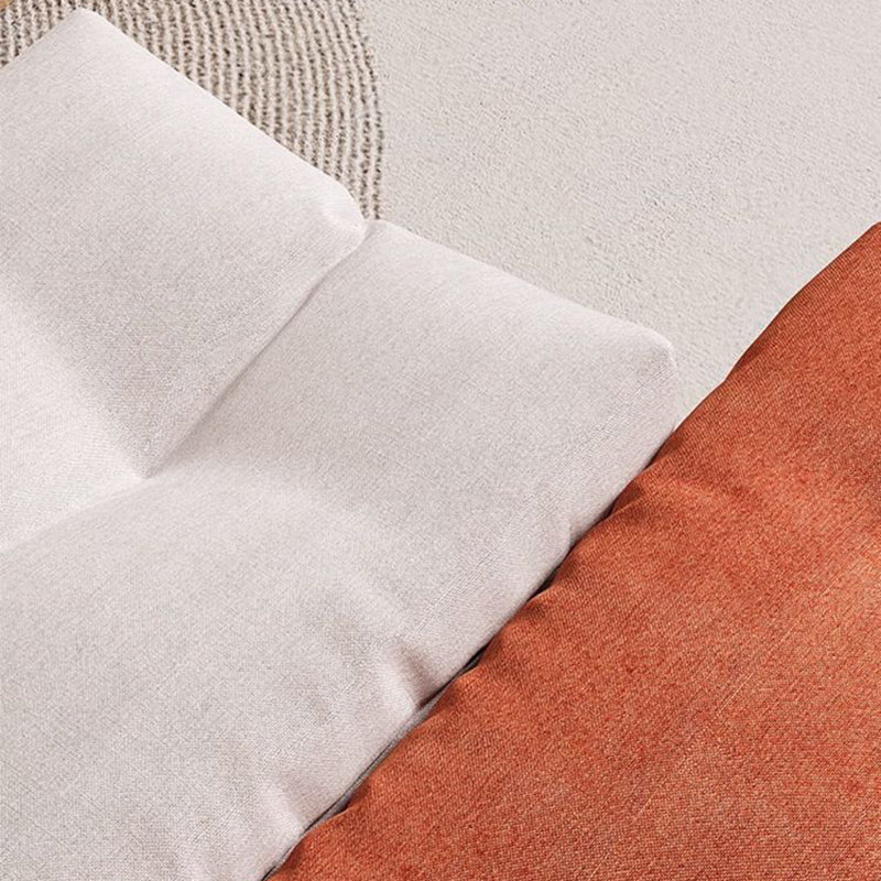 Modern Minimalist Cotton Linen Pine Foldable Rectangular Low Stool For Living Room