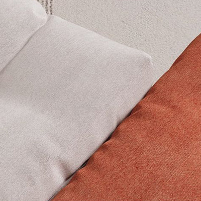 Modern Minimalist Cotton Linen Pine Foldable Rectangular Low Stool For Living Room