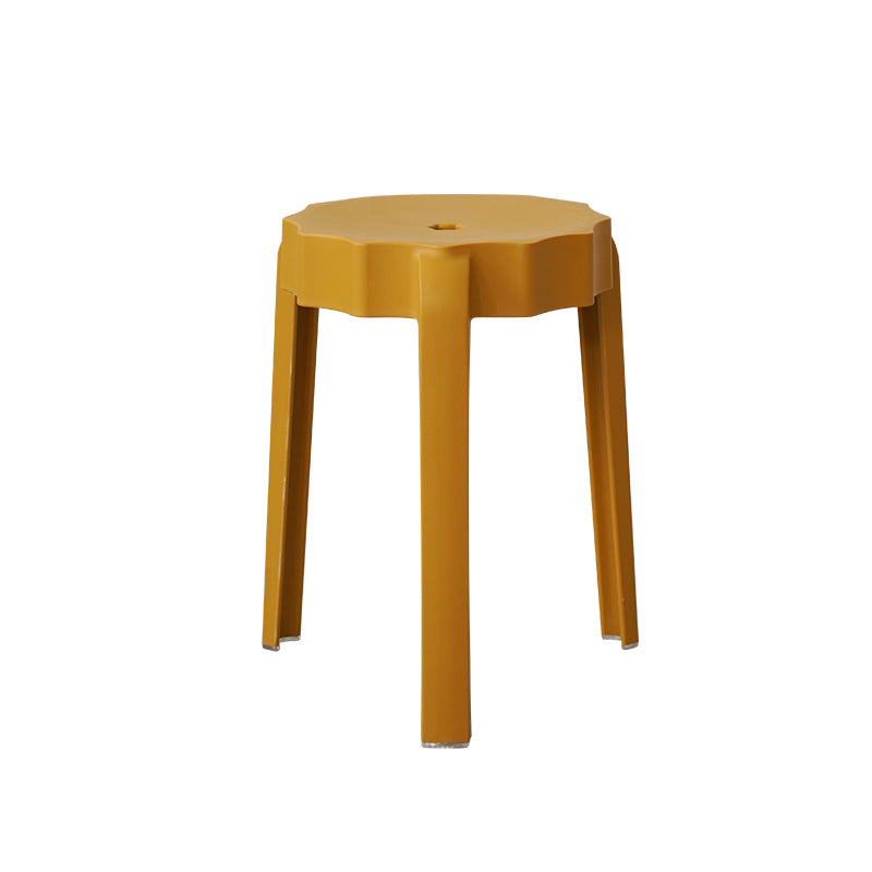 Moderner minimalistischer PP-Hocker in Blütenform stapelbar für das Wohnzimmer 
