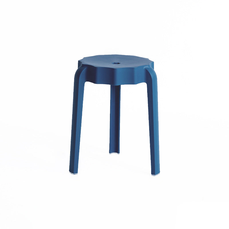 Moderner minimalistischer PP-Hocker in Blütenform stapelbar für das Wohnzimmer 