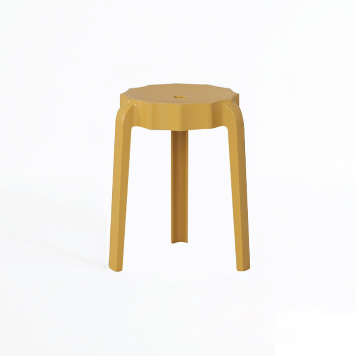 Moderner minimalistischer PP-Hocker in Blütenform stapelbar für das Wohnzimmer 