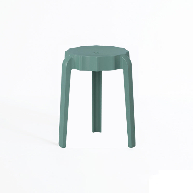 Moderner minimalistischer PP-Hocker in Blütenform stapelbar für das Wohnzimmer 