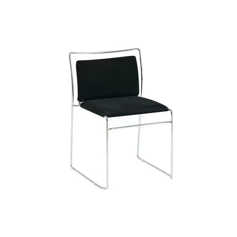 Contemporary Scandinavian Linen Carbon Steel Square Curved Bar Stool With Backrest For Living Room