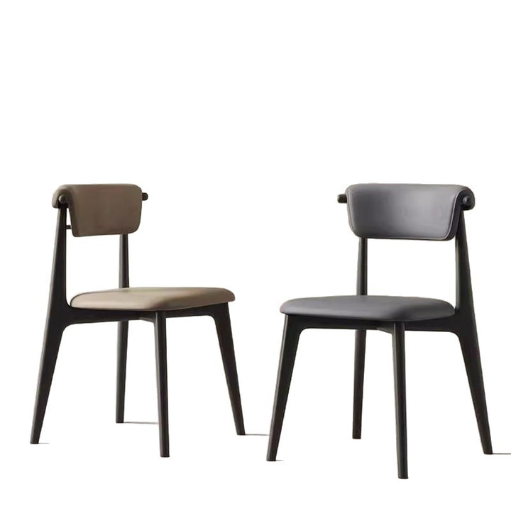 Zeitgenössischer skandinavischer Mikrofaser-Leder-Stahl mit Carbonfaser-Rundkanten-Quadrat Esszimmerstuhl-Rückenlehne für das Esszimmer 