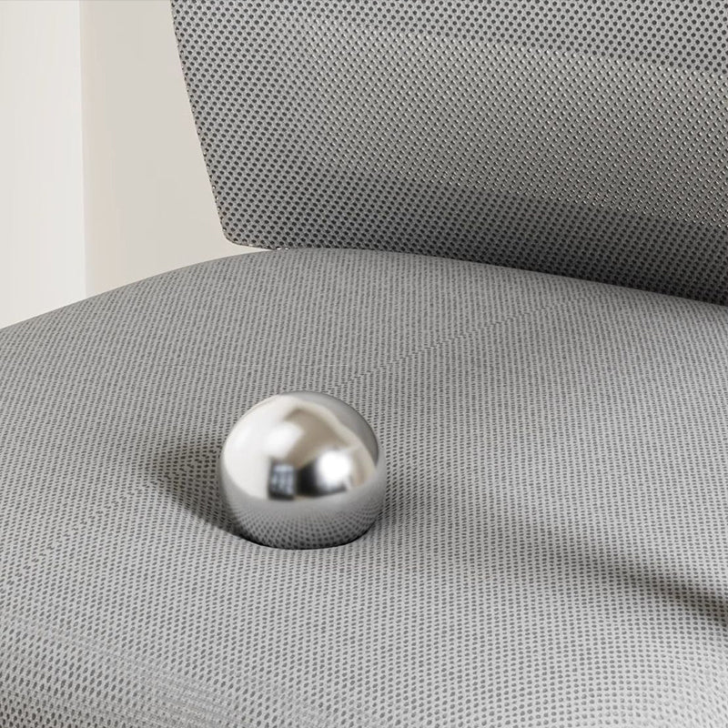 Chaise de bureau carrée moderne minimaliste en métal à structure cantilever en maille, avec dossier et accoudoirs, pour bureau à domicile 