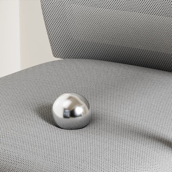 Chaise de bureau carrée moderne minimaliste en métal à structure cantilever en maille, avec dossier et accoudoirs, pour bureau à domicile 