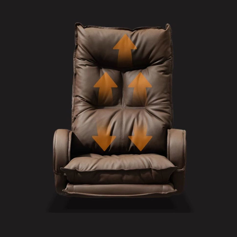 Chaise de bureau rectangulaire incurvée en alliage d&