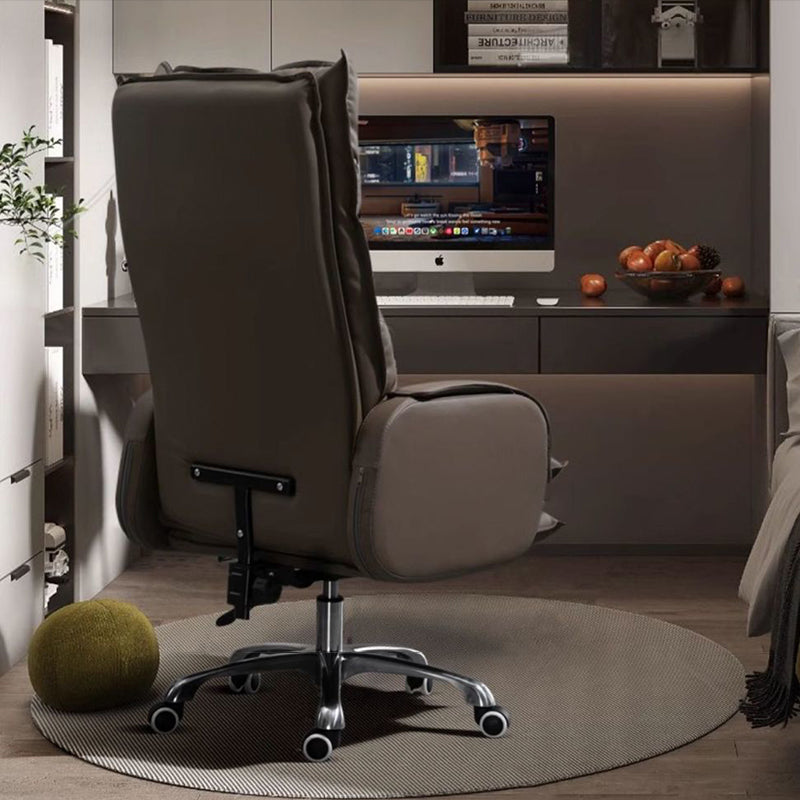 Chaise de bureau rectangulaire incurvée en alliage d&
