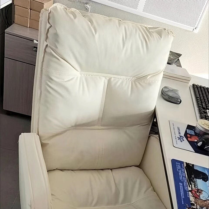 Chaise de bureau rectangulaire incurvée en alliage d&